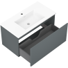 Mexen Orio meuble de salle de bain 90 cm avec lavabo Otis, 1 tiroir, graphite mat/blanc mat - 91A10-09047-1-BF66-W18M01