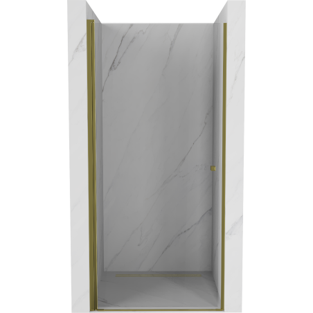 Mexen Pretoria porte de douche pivotante 70 cm, transparent, dorée - 852-070-000-50-00