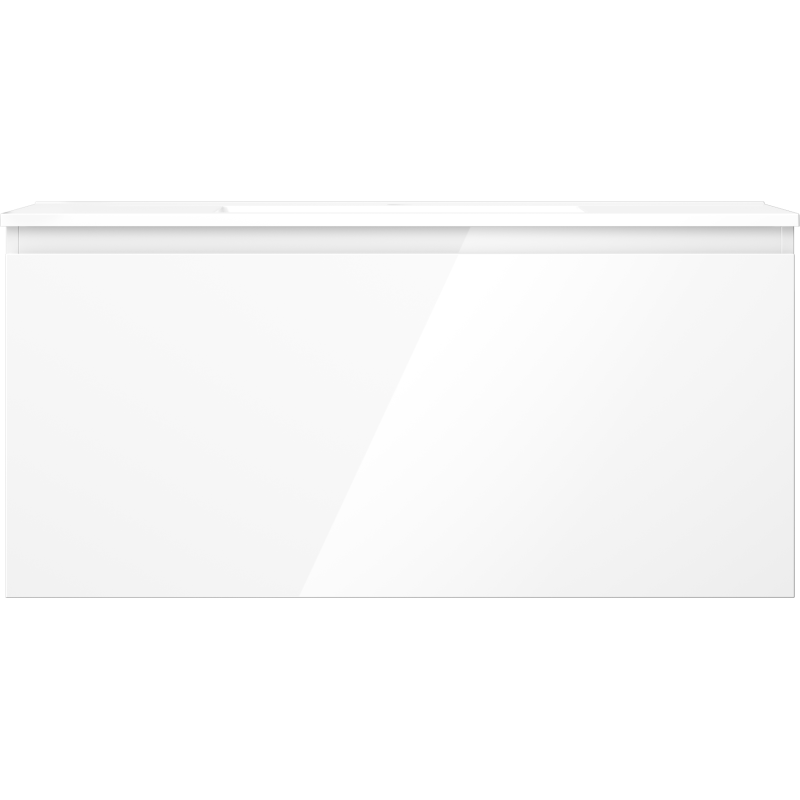 Mexen Orio meuble de salle de bain 100 cm avec lavabo Otis, 1 tiroir, blanc brillant - 91A10-10047-1-BF00-W18M00