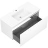 Mexen Orio meuble de salle de bain 100 cm avec lavabo Otis, 1 tiroir, blanc mat - 91A10-10047-1-BF01-W18M01