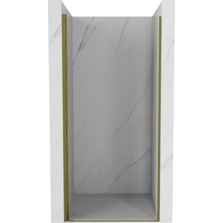 Mexen Pretoria porte de douche battante 90 cm, transparent, doré - 852-090-000-50-00