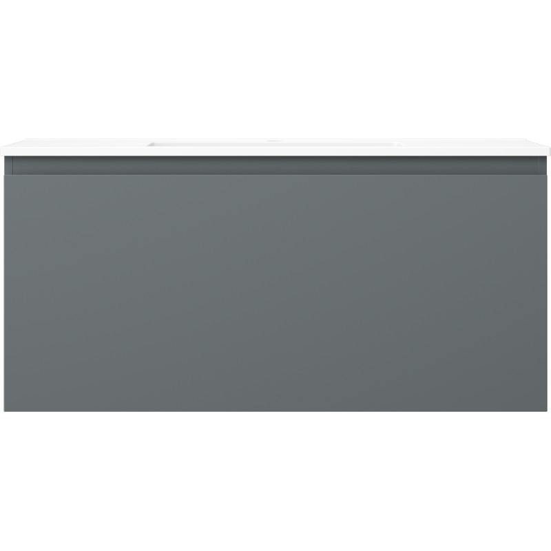 Mexen Orio armoire de salle de bain 100 cm avec lavabo Otis, 1 tiroir, graphite mat/blanc mat - 91A10-10047-1-BF66-W18M01