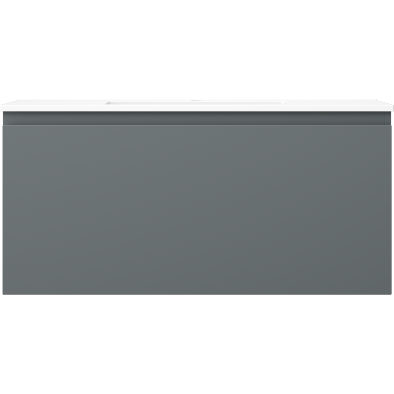 Mexen Orio meuble de salle de bain 100 cm avec lavabo Otis, 1 tiroir, graphite mat/blanc mat - 91A10-10047-1-BF66-W18M01