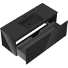 Mexen Orio meuble de salle de bain 120 cm avec lavabo Otis, 1 tiroir, noir brillant/noir mat - 91A10-12047-1-BF70-W18M71