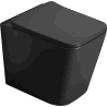 Mexen Cube cuvette WC au sol Rimless avec abattant à descente lente slim, duroplast, noir mat - 32924085