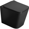 Mexen Cube cuvette WC sur pied Rimless avec abattant à descente lente slim, duroplast, noir mat - 32924085