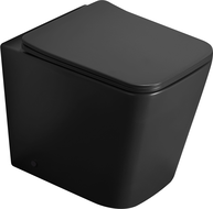 Mexen Cube cuvette WC sur pied Rimless avec abattant à descente lente slim, duroplast, noir mat - 32924085