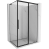 Mexen Rox L cabine de douche coulissante droite 100 x 95 cm, cadre noir, noir - 8C2L-100-095-70-70-P
