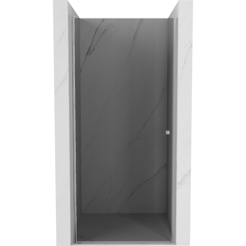 Porte de douche battante Mexen Pretoria 90 cm, graphite, chrome - 852-090-000-01-40