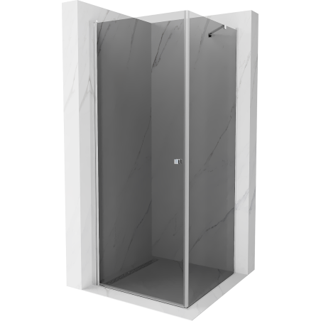 Mexen Pretoria cabine de douche pivotante 80 x 80 cm, graphite, chrome - 852-080-080-01-40