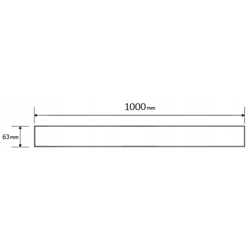 Mexen Flat M08 cache pour drain linéaire 100 cm, or brossé - 1A25100