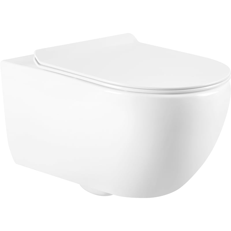 Mexen Carmen 2.0 cuvette WC Rimless avec abattant à descente lente slim, duroplast, blanc brillant - 3088L4000