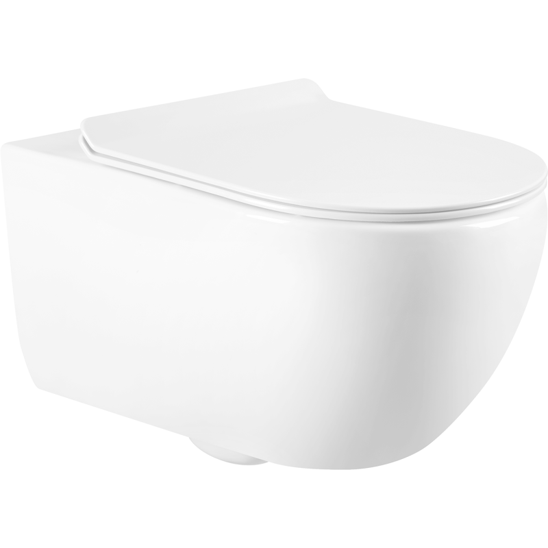 Mexen Carmen cuvette wc Rimless avec abattant à fermeture lente slim, duroplast, blanc brillant - 3088L4000