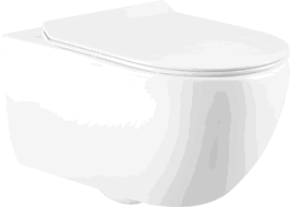Mexen Carmen 2.0 cuvette WC Rimless avec abattant à descente lente slim, duroplast, blanc brillant - 3088L4000