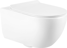 Mexen Carmen cuvette wc Rimless avec abattant à fermeture lente slim, duroplast, blanc brillant - 3088L4000