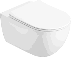 Mexen Carmen 2.0 cuvette WC sans rebord Tornado avec abattant slim à descente progressive, duroplast, blanc brillant