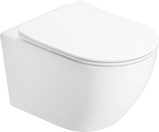 Mexen Lena cuvette WC sans rebord avec abattant à descente progressive slim, duroplast, blanc brillant - 3022L4000