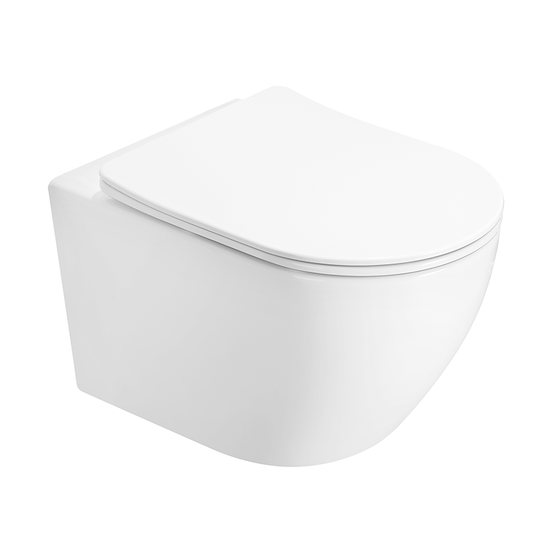 Mexen Lena cuvette WC Rimless Tornado avec abattant à descente lente slim, duroplast, blanc brillant - 3022L4000T