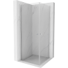 Mexen Pretoria Duo cabine de douche à charnière 70 x 70 cm, transparent, chrome - 852-070-070-02-00