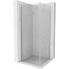 Mexen Pretoria Duo cabine de douche à charnières 80 x 80 cm, transparent, chrome - 852-080-080-02-00