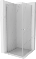 Mexen Pretoria Duo cabine de douche à charnières 80 x 80 cm, transparent, chrome - 852-080-080-02-00