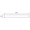 Mexen Flat M13 cache 2 en 1 pour drain linéaire 70 cm, gun gray brossé - 1E19070