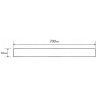 Mexen Flat M18 cache pour caniveau de douche 70 cm, gris canon brossé - 1E23070