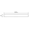 Mexen Flat M18 cache pour drain linéaire 100 cm, gris canon brossé - 1E23100