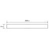 Mexen Flat M08 cache pour drain linéaire 90 cm, gris fusil brossé - 1E25090