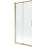 Mexen Fox paroi de douche à 2 volets coulissants 85 x 150 cm, transparent, or brossé - 891-085-002-55-00