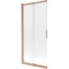 Mexen Fox paroi de douche 2 volets coulissants 85 x 150 cm, transparent, cuivre brossé - 891-085-002-65-00