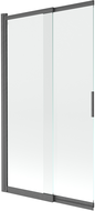 Parois de douche Mexen Fox 2 vantaux coulissants 100 x 150 cm, transparent, gris gun brossé - 891-100-002-66-00