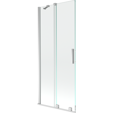 Mexen Velar écran de baignoire à 2 ailes coulissante 80 x 150 cm, transparent, Chrome - 896-080-000-01-01