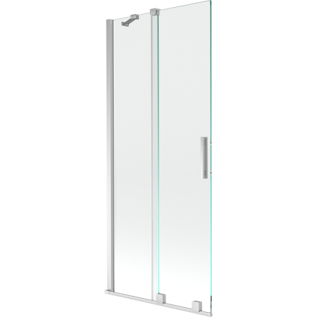 Mexen Velar paroi de baignoire 2 volets coulissants 80 x 150 cm, transparent, chromé - 896-080-000-01-01