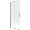 Mexen Velar écran de baignoire à 2 ailes coulissante 80 x 150 cm, transparent, Chrome - 896-080-000-01-01