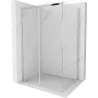 Cabine de douche coulissante Mexen Omega 100 x 80 cm, transparent, chrome - 825-100-080-01-00