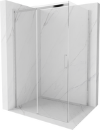 Cabine de douche coulissante Mexen Omega 100 x 80 cm, transparent, chrome - 825-100-080-01-00