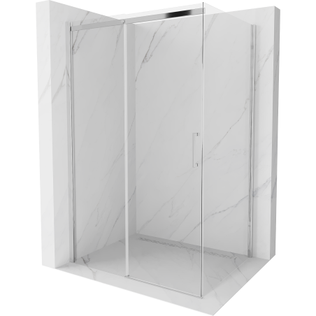 Mexen Omega cabine de douche coulissante 120 x 90 cm, transparent, chrome - 825-120-090-01-00