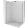 Mexen Omega cabine de douche coulissante 130 x 100 cm, transparent, chrome - 825-130-100-01-00