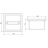 Mexen X-Wall-P support pour papier toilette, cuivre brossé - 19C3