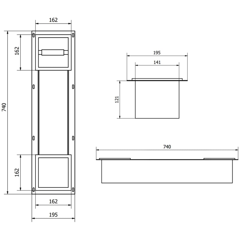 Mexen X-Wall-BP support de papier toilette avec chargeur, cuivre brossé - 19C4