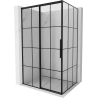Mexen Rox cabine de douche coulissante gauche 120 x 70 cm, grille noire, noire - 8C2-120-070-70-77-L