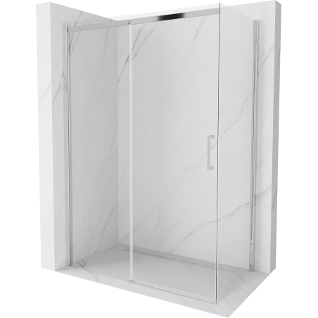 Mexen Omega cabine de douche coulissante 140 x 70 cm, transparent, chrome - 825-140-070-01-00