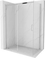 Mexen Omega cabine de douche coulissante 140 x 70 cm, transparent, chrome - 825-140-070-01-00