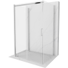 Mexen Omega cabine de douche à 3 côtés, coulissante 110 x 80 cm, transparent, chrome - 825-110-080-01-00-3S