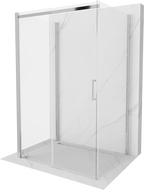 Mexen Omega cabine de douche à 3 côtés, coulissante 110 x 80 cm, transparent, chrome - 825-110-080-01-00-3S