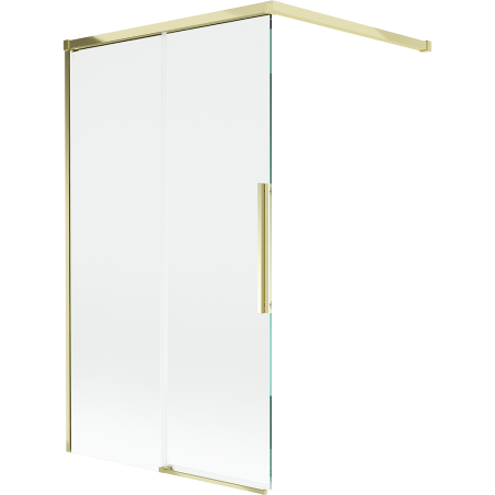 Mexen Rox paroi de baignoire 2-panneaux coulissants 100 x 150 cm, transparent, doré - 8C9-100-003-50-00