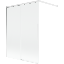 Mexen Rox paroi de douche à 2 panneaux coulissants 120 x 150 cm, transparent, blanc - 8C9-120-003-20-00