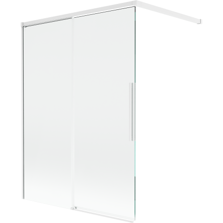 Mexen Rox paroi de douche 2 volets coulissants 120 x 150 cm, transparent, blanc - 8C9-120-003-20-00