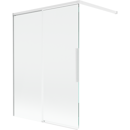 Mexen Rox paroi de douche à 2 panneaux coulissants 120 x 150 cm, transparent, blanc - 8C9-120-003-20-00